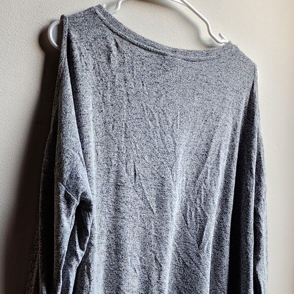 Mossimo Supply Co. Gray Cold Shoulder Sweater Size XS - Picture 12 of 16